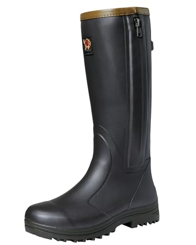 Gateway1 Gummistiefel Pheasant Game 18'' Leather Side-Zip Black Olive 13 von Gateway1