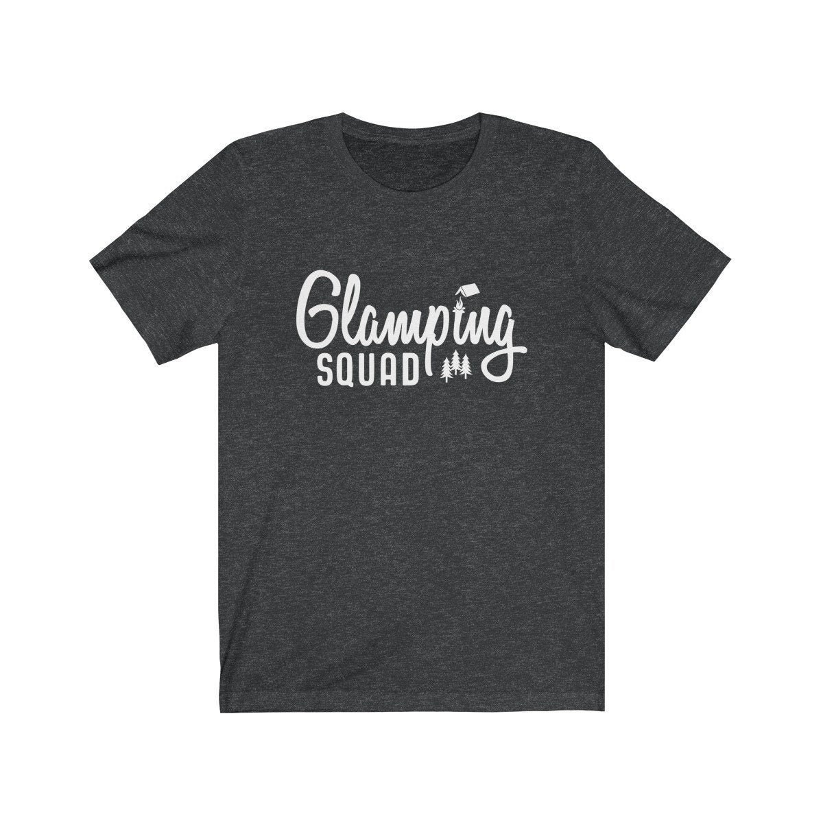 Glamping Kader T-Shirt Party Camper - Party-Squad Fancy Camping Wald Berge Luxus Camp Unisex Jersey Kurzarm-T-Shirt von GaticaApparel