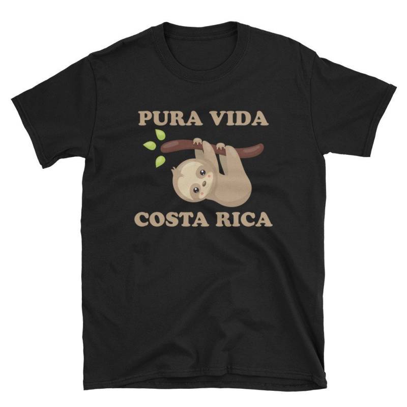 Pura Vida-Costa Rica-Faultier-Shirt | Costa Rica Tier Urlaub Souvenir T-Shirt von GaticaApparel