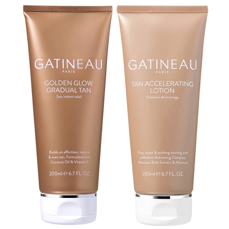 Gatineau Tan Accelerating Lotion and Golden Glow Gradual Tan Giftset Gatineau Tan Accelerating Lotion and Golden Glow Gradual Tan Giftset von Gatineau