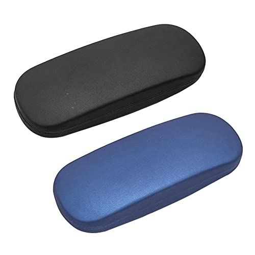 Gativs Brillenetui Hardcase 2 Stücke Hartschalen Brillenetui Hardcase Brillenetui Eyeglass Case Harte Brillenetui Lesebrille Hartschalen Brillenetui Hardcase mit Mikrofasertuch für Die Meisten Brillen von Gativs