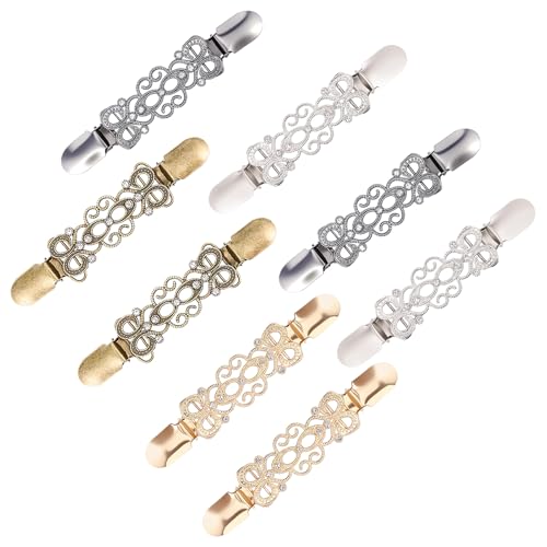 8 Stück Cardigan Clips Retro Pullover Clips Funkelnde Strass-Intarsien Brosche Ausschnitt Verkleinern Waist Kleider Clip Schalform Kragenclip Fixierung Kleidung Umhang 8 Stück Cardigan Clips Retro Pullover Clips Funkelnde Strass-Intarsien Brosche Ausschnitt Verkleinern Waist Kleider Clip Schalform Kragenclip Fixierung Kleidung Umhang von Gatphy
