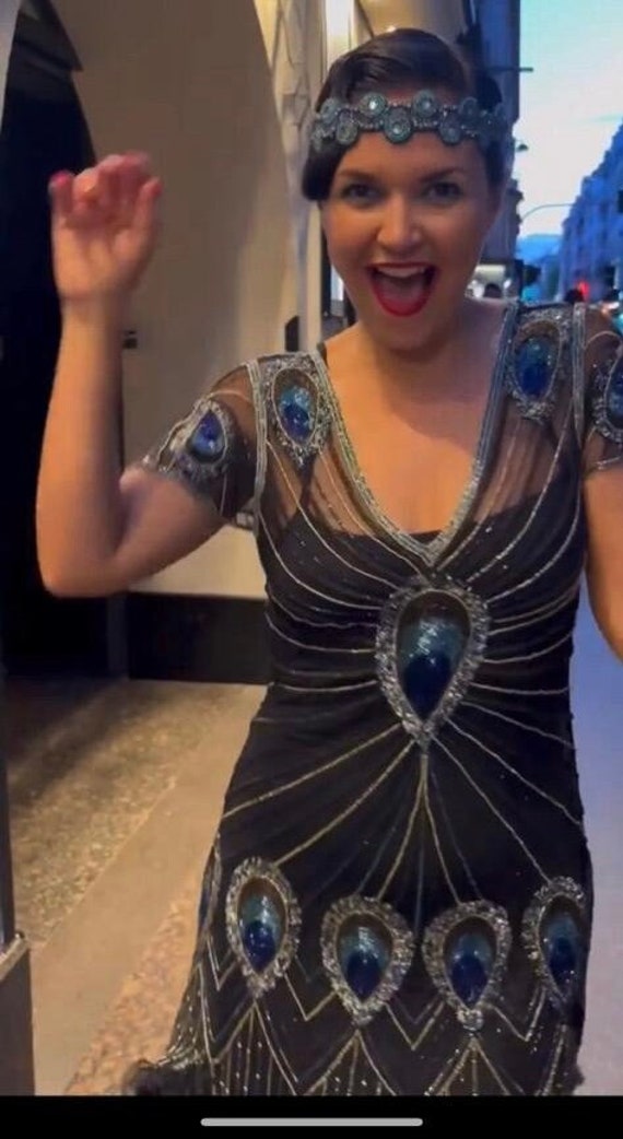 Eliza Great Gatsby Hochzeit Flapper Haarband Vintage Inspiriert 20Er Jahre Perlen Brautjungfer Art Deco New Handmade von Gatsbylady