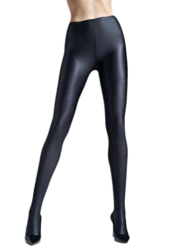 Gatta Black Brillant – blickdichte, topmodisch glänzende Strumpfhose - Größe 2-S - Nero-schwarz … von Gatta