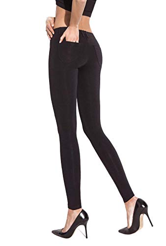 Elegante Damen Leggings Hose mit Taschen Größe M schwarz von Gatta