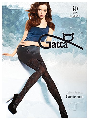 Gatta Carrie Ann 20-40den - top modische, blickdichte, kariert-gemusterte Strumpfhose (2-S, Daino-Beige) von Gatta
