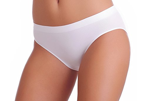 Gatta Mini Bikini Kiki - Underwear Seamless Bikini Slip Pantie - 3er Vorteilspack - Größe M (38-40) - White-weiß von Gatta