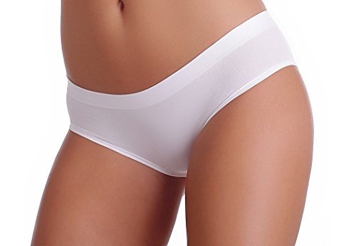 Gatta Panty Mimi - Underwear Seamless Short Pantie Bikini - 3er Vorteilspack (M (38-40), Weiß) von Gatta