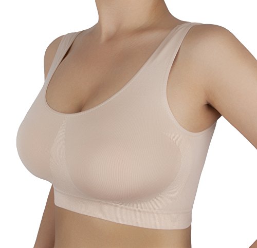 Gatta Sport Fitness BH Bustier Top 2351 (XL, Beige) von Gatta