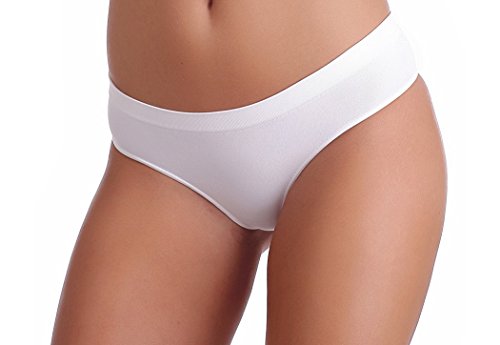 Gatta Sport String Sisi - Underwear Seamless String Tanga - 3er Vorteilspack, Weiß ,S (34-36) von Gatta