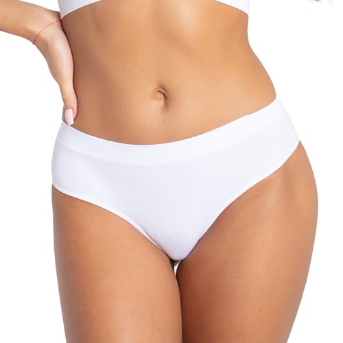 Gatta Sport String Sisi - Underwear Seamless String Tanga - 3er Vorteilspack,Weiß,L (42-44) von Gatta