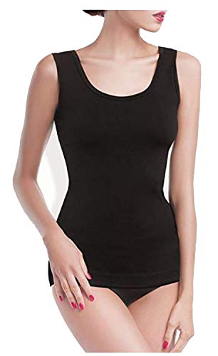 Gatta TANK TOP klassisches Damen Shirt mit breite Träger Made in EU (L, Schwarz) von Gatta