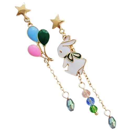 Gatuida 1 Paar Bunte Asymmetrische Ohrringe für Frauen Langes Kettendesign mit Quasten Silberstiften Dangle Ohrringe für Gatuida 1 Paar Bunte Asymmetrische Ohrringe für Frauen Langes Kettendesign mit Quasten Silberstiften Dangle Ohrringe für von Gatuida
