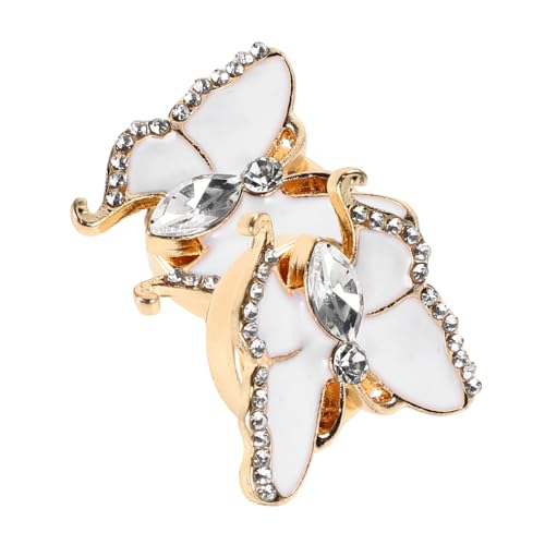 Gatuida 1 Paar Damen Manschettenknöpfe Schmetterlingsdesign Hemdzubehör Modeaccessoires für Shirts Abnehmbare Dekoration für Verschiedene Anlässe von Gatuida