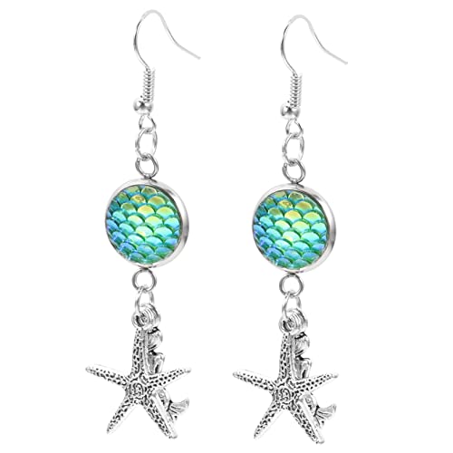 Gatuida 1 Paar Damen Ohrringe Meerjungfrau Dangle Ohrringe Kreative Leichte und Langlebige Schmuckstücke für Partys und Alltag für Einen Bezaubernden Look Gatuida 1 Paar Damen Ohrringe Meerjungfrau Dangle Ohrringe Kreative Leichte und Langlebige Schmuckstücke für Partys und Alltag für Einen Bezaubernden Look von Gatuida
