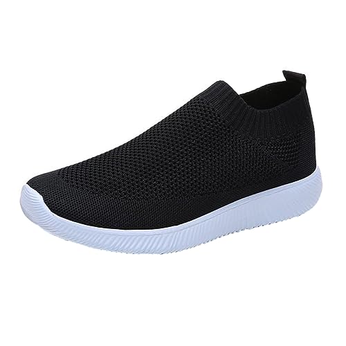 Gatuida 1 Paar Damen Sport Schuhe Atmungsaktive Elastische Socken Schuhe für Frühling und Herbst Leichte rutschfeste Freizeitschuhe mit Weicher Sohle Schwarz Gatuida 1 Paar Damen Sport Schuhe Atmungsaktive Elastische Socken Schuhe für Frühling und Herbst Leichte rutschfeste Freizeitschuhe mit Weicher Sohle Schwarz von Gatuida