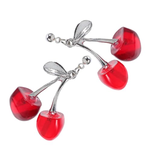 Gatuida Kirschohrringe für Frauen Süße Obstohrringe Leichte Hängende Ohrhänger Trendiger Damenschmuck für Partys und Alltagslook Gatuida Kirschohrringe für Frauen Süße Obstohrringe Leichte Hängende Ohrhänger Trendiger Damenschmuck für Partys und Alltagslook von Gatuida