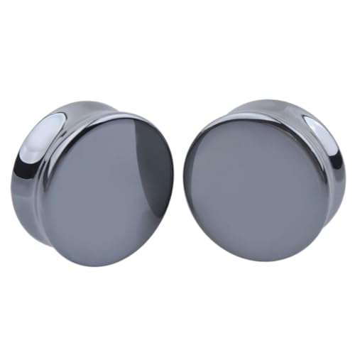 Gatuida 1 Paar Natürliche Stein Ohr Tunnel Plugs Ohr Expansions für Körper Piercing Schmuck Tragbar und für Partys und Besondere Anlässe für Frauen Selbstnutzung von Gatuida