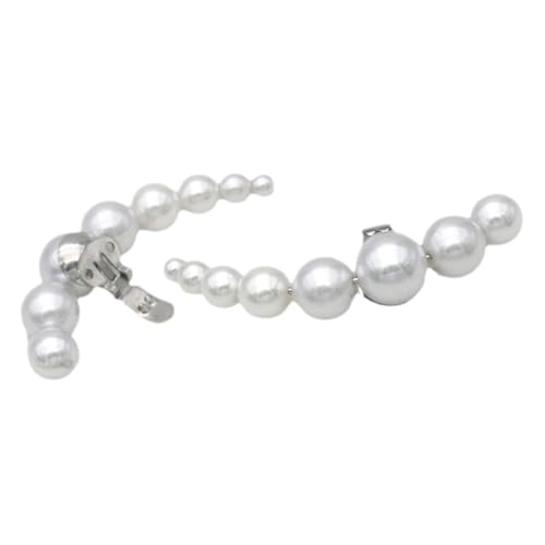 Gatuida 1 Paar Perlen Schuh Clips für Damen Abnehmbare Schuhverschlüsse mit Elegantem Design für Pumps Hochzeiten und Besondere Anlässe Weiß von Gatuida