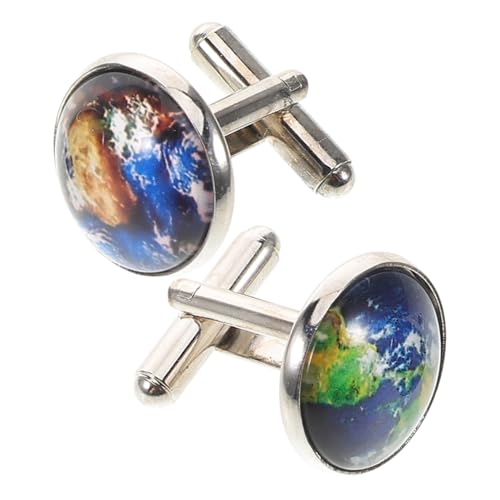 Gatuida Runde Manschettenknöpfe Für Herren Mit Retro-weltkarte Design Französische Knöpfe Für Business Und Formelle Kleidung Hemd-accessoire Aus Robustem Material von Gatuida