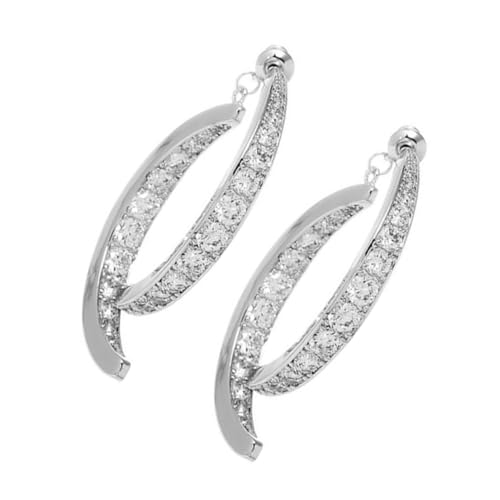 Gatuida 1 Paar Silber Ohrringe mit Zirkonia Vielseitige Ohrhänger für Damen Geeignet für Formelle und Anlässe Hypoallergen und Hautfreundlich Perfektes für Frauen Gatuida 1 Paar Silber Ohrringe mit Zirkonia Vielseitige Ohrhänger für Damen Geeignet für Formelle und Anlässe Hypoallergen und Hautfreundlich Perfektes für Frauen von Gatuida