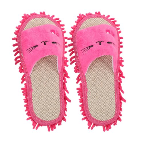 Gatuida 1 Paar waschbare Mopp-Hausschuhe, Mikrofaser-Mopp-Schuhe, Bodenreinigungs-Hausschuhe für Damen, Heim-Bodenreinigungswerkzeuge, Größe 39–42, Rosy Gatuida 1 Paar waschbare Mopp-Hausschuhe, Mikrofaser-Mopp-Schuhe, Bodenreinigungs-Hausschuhe für Damen, Heim-Bodenreinigungswerkzeuge, Größe 39–42, Rosy von Gatuida