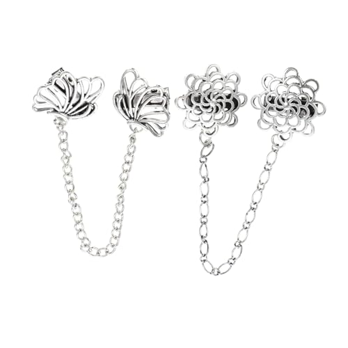 Gatuida 2 Stück Pullover Clips Kragenclip für Strickjacken Legierung Vintage Hemd Kragen Clip Zubehör für Damen und Herren Vielseitige Anstecknadel für Cardigans und Anzüge Gatuida 2 Stück Pullover Clips Kragenclip für Strickjacken Legierung Vintage Hemd Kragen Clip Zubehör für Damen und Herren Vielseitige Anstecknadel für Cardigans und Anzüge von Gatuida