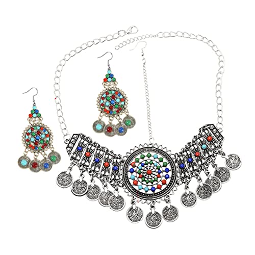 Gatuida 1 Satz Bohemian Vintage Schmuckset für Damen Ethnische Ketten und Ohrringe im Retro Stil für Hochzeiten und Besondere Anlässe Langlebiges und Stilvolles Design Gatuida 1 Satz Bohemian Vintage Schmuckset für Damen Ethnische Ketten und Ohrringe im Retro Stil für Hochzeiten und Besondere Anlässe Langlebiges und Stilvolles Design von Gatuida