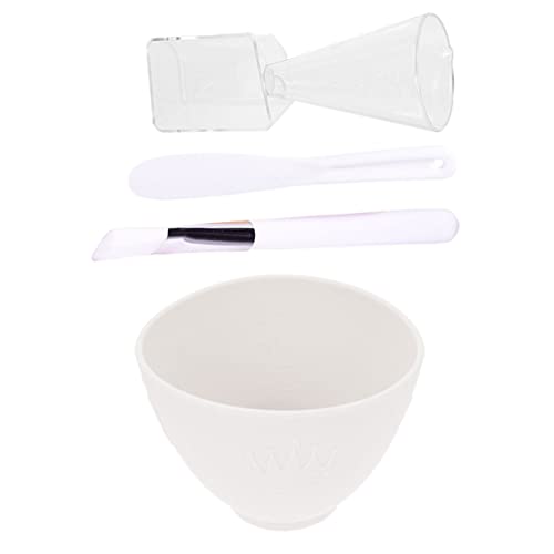 Gatuida 1 Satz DIY Gesichtsmaske Set Teiliges Silikon Mischschüssel Set mit Pinsel Spatel und Löffel für Hautpflege Selbstgemachte und Haaröl Anwendungen von Gatuida
