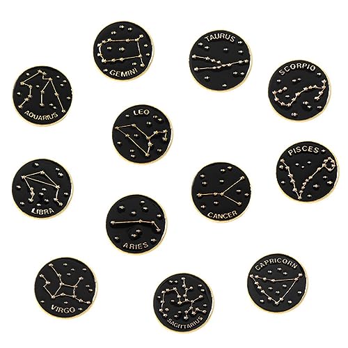 Gatuida 1 Satz Emaille Broschen Anstecker Für Taschen Kreative Design Pins Mit Lebhaften Mustern Für Mode Und Dekoration 12 Stück von Gatuida