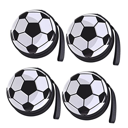 Gatuida 1 Satz Fußball Aufbewahrungsbox Party Q Für Sport Ausbildung Fußballtasche Fußball Geldbörse Zinn Tasche Wechseln Kreativer Geldbehälter Münzbeutel Aus Weißblech Schleife 4 Stück von Gatuida