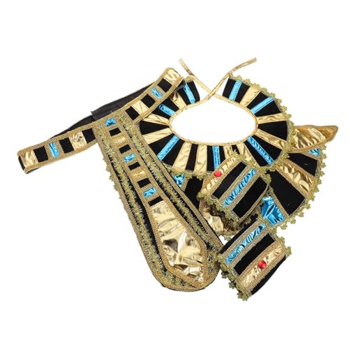 Gatuida 1 Satz Goldene Halskrause Handgelenkband und Gürtel für Damen und Herren für Halloween Rollenspiele Kostümpartys und Bühnenaufführungen Gatuida 1 Satz Goldene Halskrause Handgelenkband und Gürtel für Damen und Herren für Halloween Rollenspiele Kostümpartys und Bühnenaufführungen von Gatuida