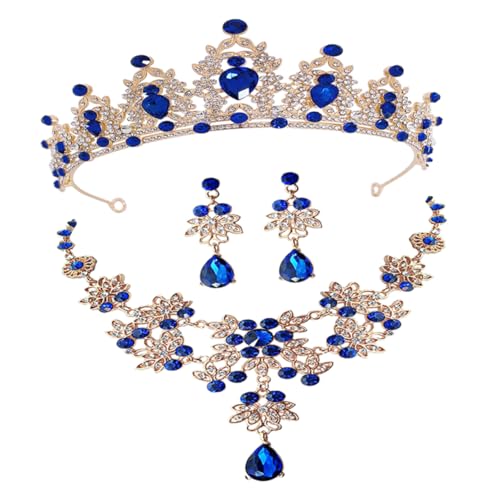 Gatuida 1 Satz Hochzeit Schmuckset für Damen Krone Halskette Ohrringe im Eleganten Design für Braut für Hochzeiten Verlobungen und Besondere Anlässe Gatuida 1 Satz Hochzeit Schmuckset für Damen Krone Halskette Ohrringe im Eleganten Design für Braut für Hochzeiten Verlobungen und Besondere Anlässe von Gatuida