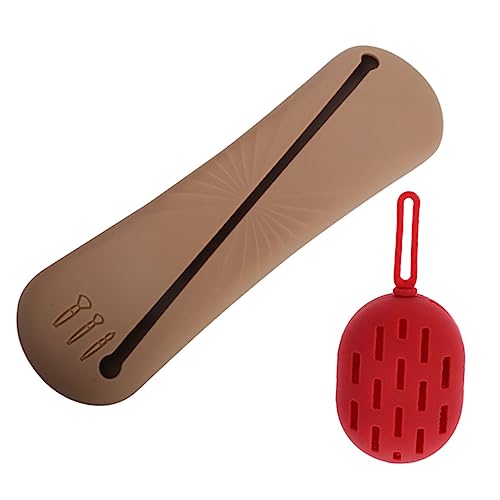 Gatuida 1 Satz Silikon Kosmetik Organizer Teiliges Make Up Pinsel Aufbewahrungsset mit Beauty Schwamm Halter Praktischer und Flexibler Pinselbehälter für Reisen und Zuhause von Gatuida