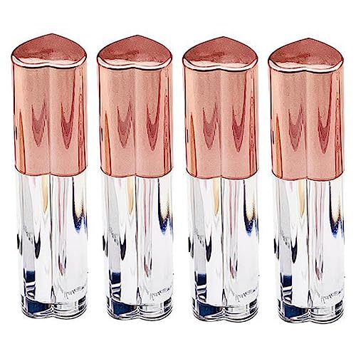 Gatuida 1 Satz Transparente Lippenstiftbehälter Leere Lip Gloss Röhrchen Mit Für Diy Lippenpflege Und Kosmetische Anwendungen 4 Stück von Gatuida