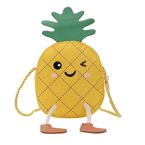 Gatuida 1 Stück Ananas Tasche aufbewahrungssack Storage Pockets reisebeutel strandsack The Tote Bag für Mädchen Geldbeutel Cartoon-Geldbörse Brieftasche Tasche Umhängetasche Yellow von Gatuida