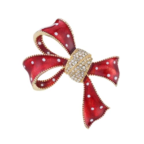 Gatuida Pink Schleifenbrosche Legierung für Frauen Brosche für Valentinstag Hochzeit Geburtstag Partydekoration von Gatuida