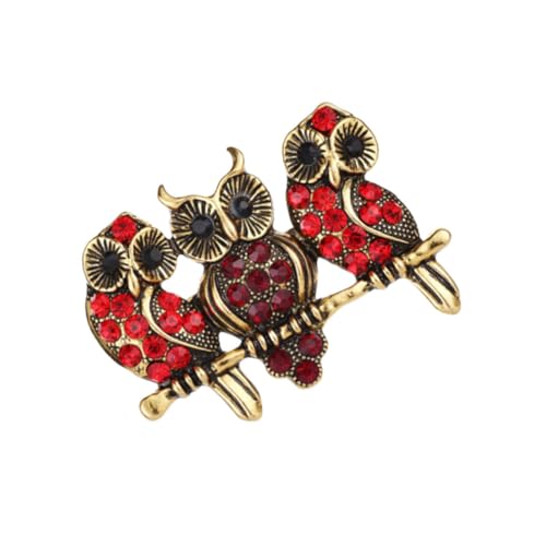 Gatuida Eulenbrosche Aus Legierung Brosche Modeschmuck Brosche Für Kleidung Taschen Rucksäcke Schals Geschenke An Frauen von Gatuida