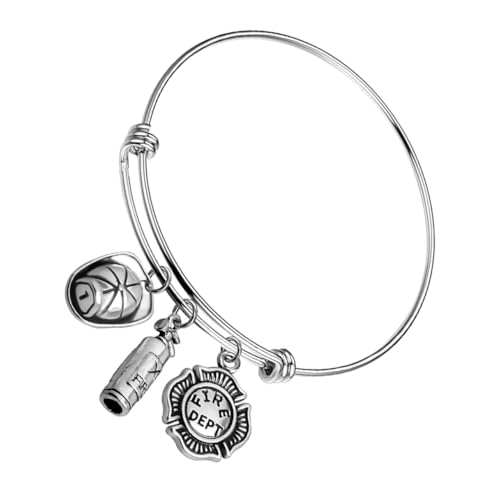 Gatuida 1 Stück Feuerwehr Themen Armband Verstellbare Handkette für Damen und Herren Einzigartiger Schmuck mit Feuerlöscher Design für Alltag und Besondere Anlässe von Gatuida