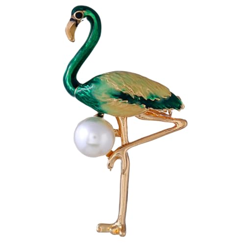 Gatuida 1 Stück Flamingo Brosche Emaille Anstecknadel für Damen Kreatives Design für Kleidung und Accessoires als für Besondere Anlässe Glänzende Farben und Einfach zu Tragen von Gatuida