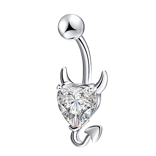 Gatuida 1 Stück Herzförmiger Bauchnabelpiercing mit Zirkonia Eleganter Nabelring Langlebig Robust für Frauen Herren für Selbstbewusste Auftritte Gatuida 1 Stück Herzförmiger Bauchnabelpiercing mit Zirkonia Eleganter Nabelring Langlebig Robust für Frauen Herren für Selbstbewusste Auftritte von Gatuida