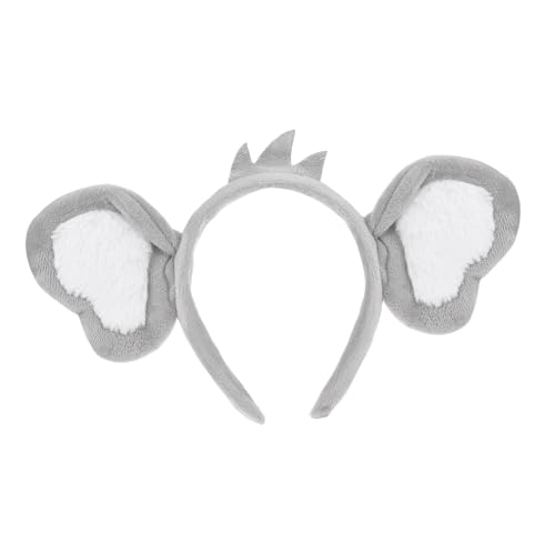 Gatuida 1 Stück Koala-stirnband Flauschige Koala -ohren Koala-ohr-stirnband Koala Stirnband Erwachsener Koala Ohren Erwachsener Koala-ohren Für Singen Clip Koalas Polyester Hellgrau von Gatuida
