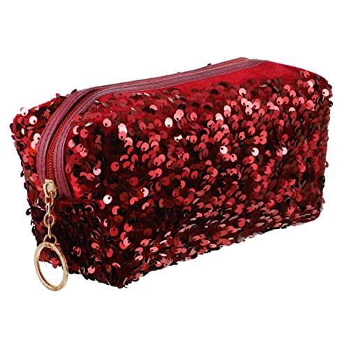 Gatuida 1 Stück Kosmetiktasche Glitzer -Make -up -Tasche klein Geldbeutel Toilettenbeutel funkelnd Storage Pockets Storage Bags Kulturbeutel Reisen Reise-Kulturbeutel Damen Samt von Gatuida