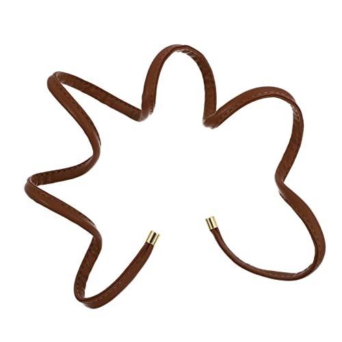 Gatuida PU Leder Haarband Verstellbar Elastischer Pferdeschwanzhalter Haaraccessoires für Damen Flexibel für Frisuren von Gatuida