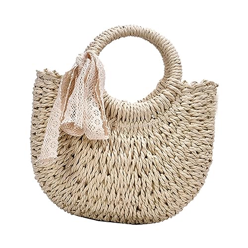 Gatuida 1 Stück Umhängetasche Damen Handgewebte Strandtasche Vielseitig als Handtasche oder Crossbody Bag Nutzbar für Alltag und Besondere Anlässe Gatuida 1 Stück Umhängetasche Damen Handgewebte Strandtasche Vielseitig als Handtasche oder Crossbody Bag Nutzbar für Alltag und Besondere Anlässe von Gatuida