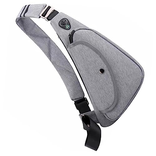 Gatuida 1 Stück Verstellbare Brusttasche für Männer Wasserabweisend mit Reißverschluss für Reisen und Freizeit Graue Sling Bag Kompakte Umhängetasche für Alltag Gatuida 1 Stück Verstellbare Brusttasche für Männer Wasserabweisend mit Reißverschluss für Reisen und Freizeit Graue Sling Bag Kompakte Umhängetasche für Alltag von Gatuida