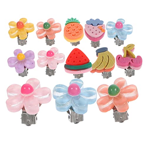 Gatuida 10 Paare Cute Clip Earrings For Flower Cherry Design Safe Comfortable Ear Jewelry Accessories For Special Occasions von Gatuida