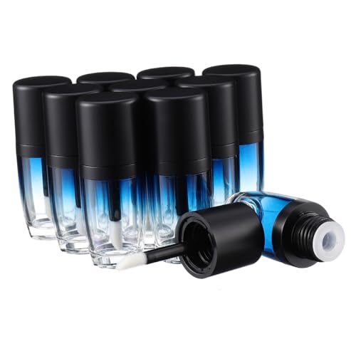 Gatuida 10 Stück Frosted Refillable Lip Gloss Tube Leere Lippenpflege Behälter Kompakt Reisegeeignet für DIY Lippenfarbe Nachfüllbare Kosmetik Verpackung von Gatuida