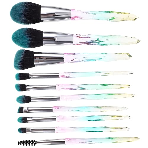 Gatuida 10 Stück Make up Pinselset Aus Synthetischem Haar Inklusive Foundation- Lidschatten Und Rougepinsel Für Professionelle Anwendungen Und Täglichen Gebrauch Leicht Zu Reinigen Und von Gatuida