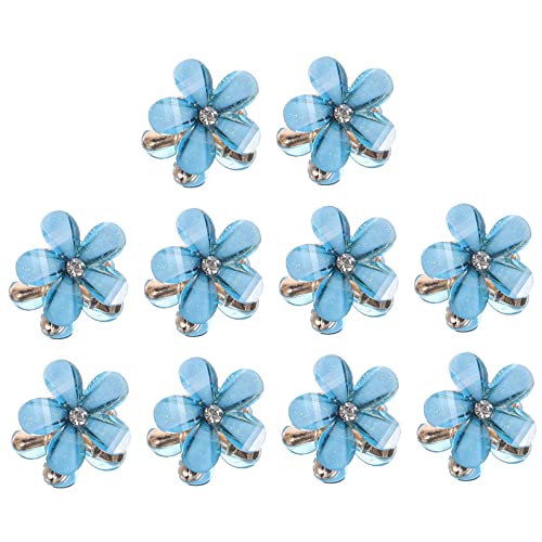 Gatuida 10 Stück Mini Haarspangen Blumen Haarklammern für Damen Robuste Kleine Haarklammern für Verschiedene Frisuren für Partys Alltagsgebrauch und Besondere Anlässe von Gatuida